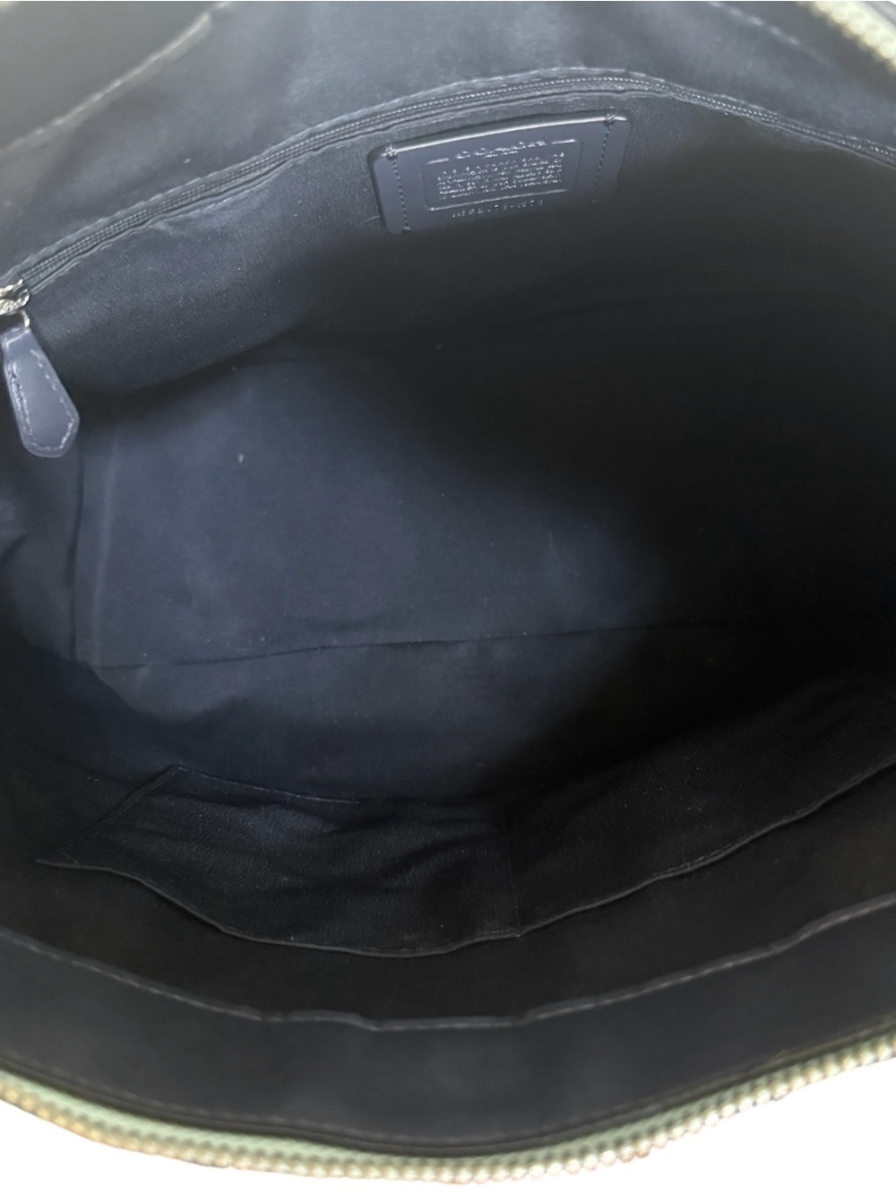 Authentic Coach May Two Tone Blue Pebbled Leather Tote Bag! - Picture 10 of 13